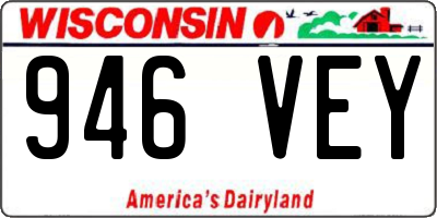 WI license plate 946VEY
