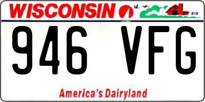 WI license plate 946VFG