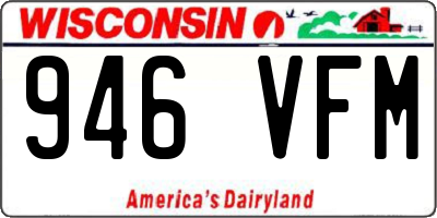 WI license plate 946VFM