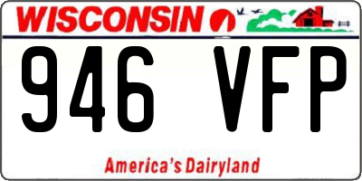 WI license plate 946VFP