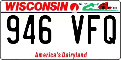 WI license plate 946VFQ