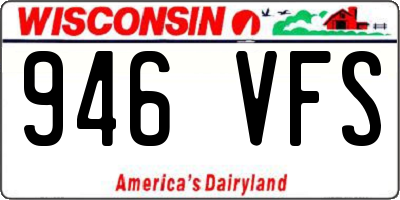 WI license plate 946VFS