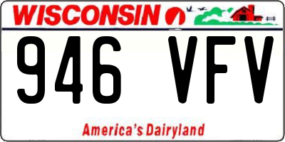 WI license plate 946VFV