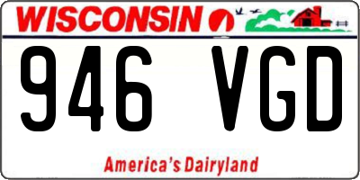 WI license plate 946VGD