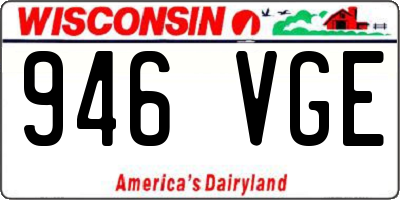 WI license plate 946VGE
