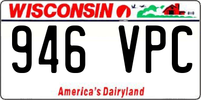 WI license plate 946VPC