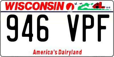 WI license plate 946VPF