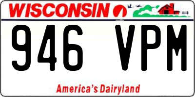 WI license plate 946VPM