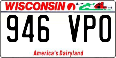 WI license plate 946VPO
