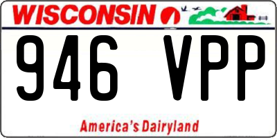 WI license plate 946VPP
