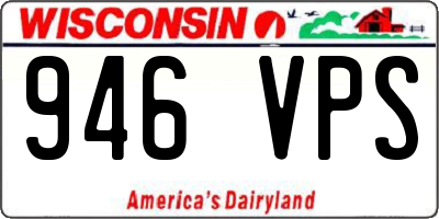 WI license plate 946VPS