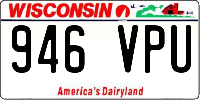 WI license plate 946VPU