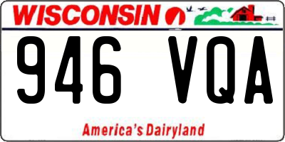 WI license plate 946VQA