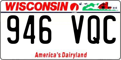 WI license plate 946VQC
