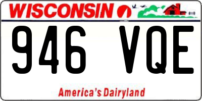WI license plate 946VQE