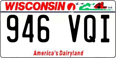 WI license plate 946VQI