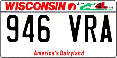 WI license plate 946VRA