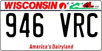 WI license plate 946VRC