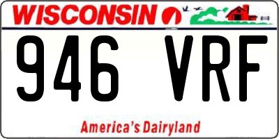 WI license plate 946VRF