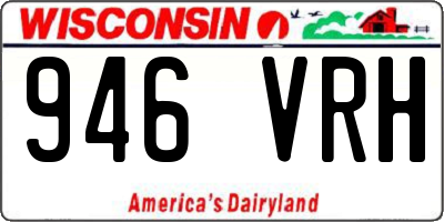 WI license plate 946VRH