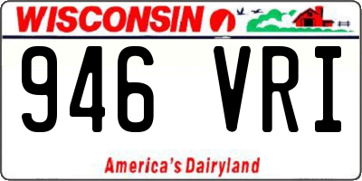 WI license plate 946VRI