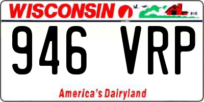 WI license plate 946VRP