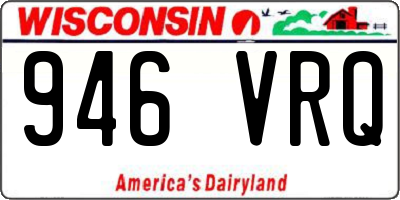WI license plate 946VRQ
