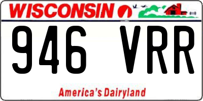 WI license plate 946VRR