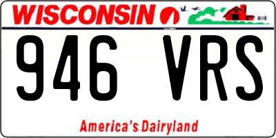 WI license plate 946VRS