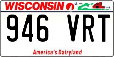WI license plate 946VRT