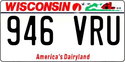 WI license plate 946VRU