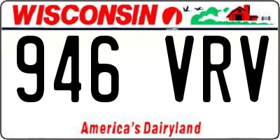 WI license plate 946VRV