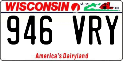 WI license plate 946VRY