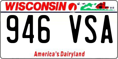WI license plate 946VSA