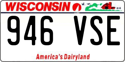 WI license plate 946VSE