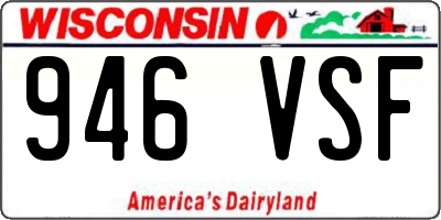 WI license plate 946VSF