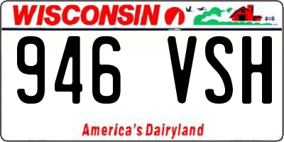 WI license plate 946VSH