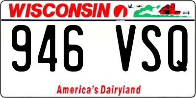 WI license plate 946VSQ