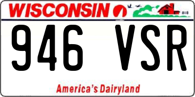 WI license plate 946VSR