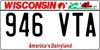 WI license plate 946VTA