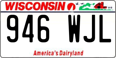 WI license plate 946WJL