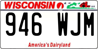 WI license plate 946WJM