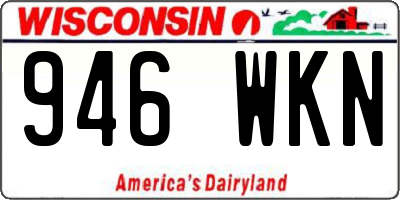 WI license plate 946WKN