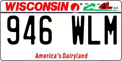 WI license plate 946WLM