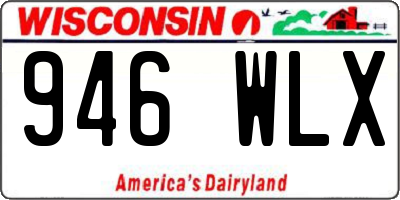 WI license plate 946WLX