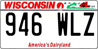 WI license plate 946WLZ
