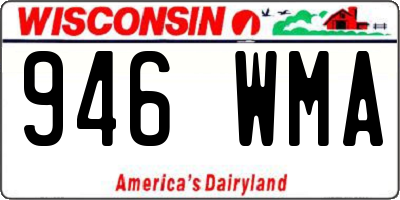 WI license plate 946WMA