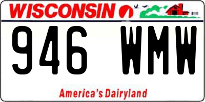WI license plate 946WMW