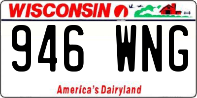 WI license plate 946WNG