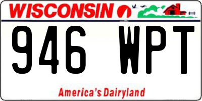 WI license plate 946WPT